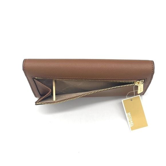 Michael Kors Mirella Medium EW Tote Bag & Trifold Wallet Vanilla/Brown (NWT) - Picture 10 of 11